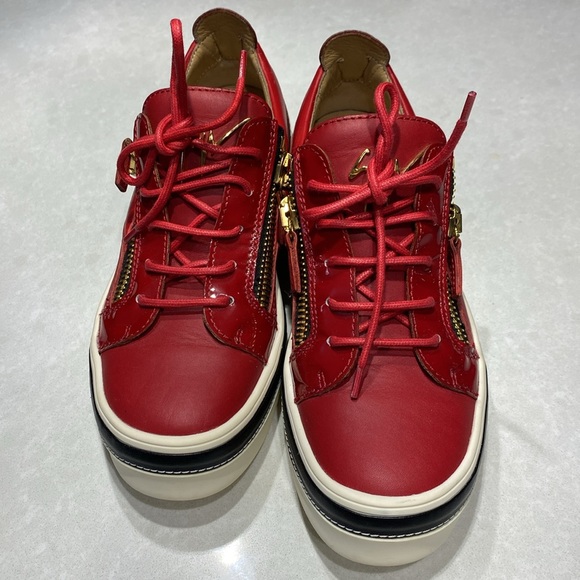 GIUSEPPE ZANOTTI #39159 Black Leather Sneakers Size 8 ⭐️⭐️⭐️⭐️⭐️ - Picture 5 of 17